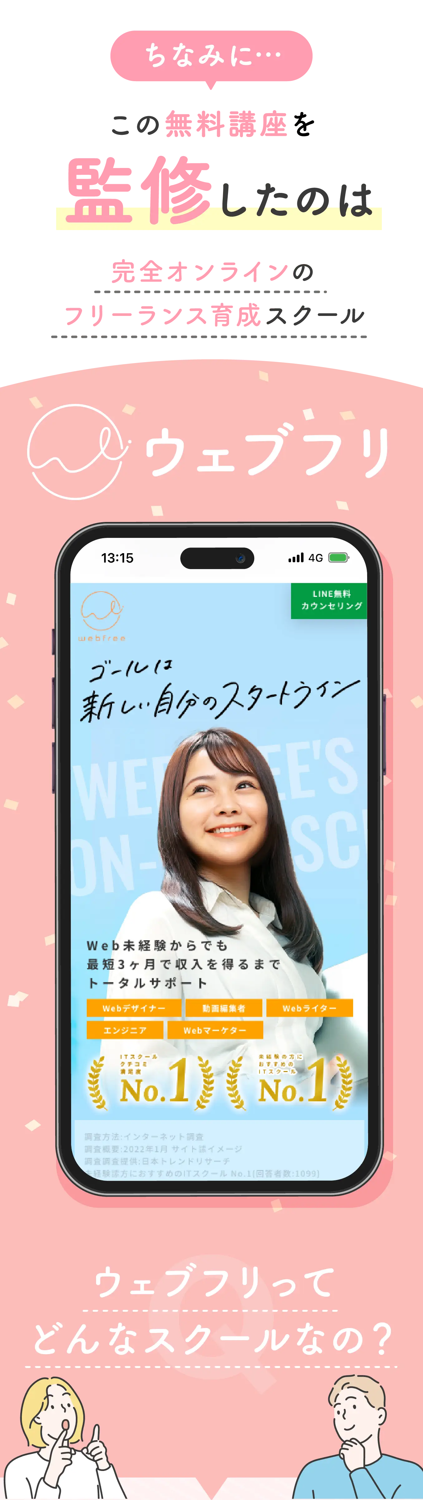 この無料講座を監修したのはウェブフリ！
